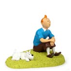 Kuifje Beeld Zittend in het Gras 18 cm, Verzamelen, Ophalen of Verzenden, Nieuw