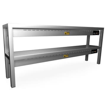 Etagère/Warmtebrug | RVS | 2 Niveaus | Verwarmd (Keramisch), Verzenden