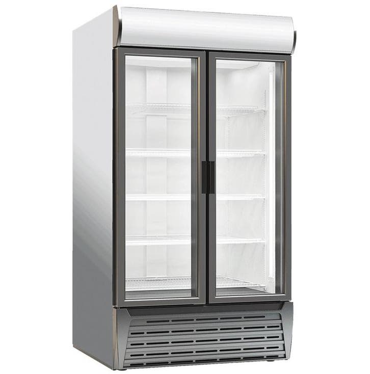 Koelkast 1000 Liter met 2 glazen deuren - 846 liter netto, Articles professionnels, Horeca | Équipement de cuisine, Envoi