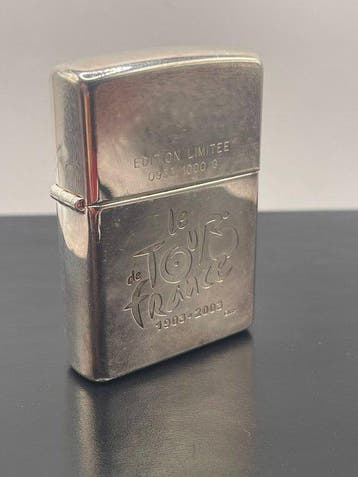 Zippo - ARGENT/SILVER PLATE - TOUR DE FRANCE - COFFRET ZIPPO, Verzamelen, Nieuw