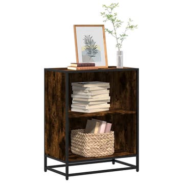 vidaXL Boekenkast 60x35x76 cm bewerkt hout gerookt, Verzenden