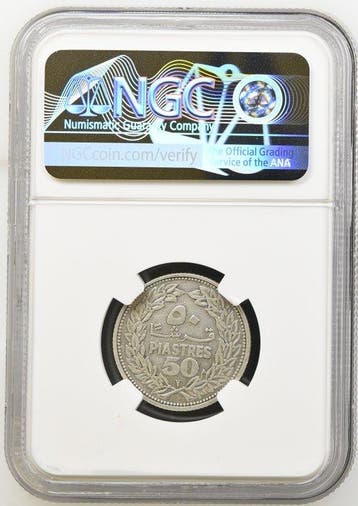 Libanon. 50 Qirsh / Piastres 1952 (Zonder minimumprijs), Postzegels en Munten