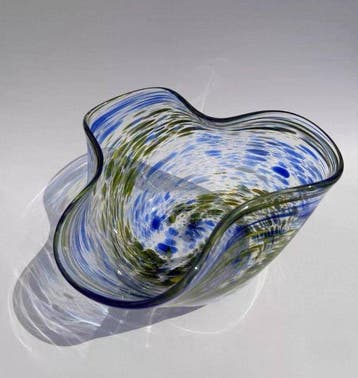 Bord - Glas - Murano-glas schaal, Antiek en Kunst, Antiek | Glaswerk en Kristal