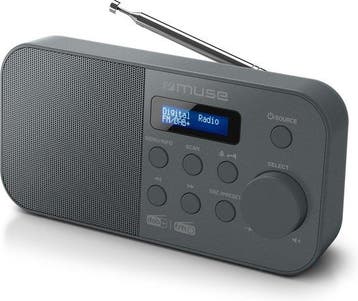 Muse M-109DB - Compacte digitale DAB+ / FM radio, zwart, Audio, Tv en Foto, Verzenden, Nieuw
