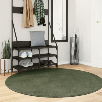 vidaXL Vloerkleed HUARTE laagpolig zacht wasbaar Ø 160 cm, Verzenden, Nieuw
