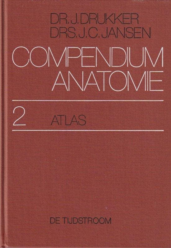 2 Compendium anatomie 9789060871997 Drukker, Boeken, Overige Boeken, Zo goed als nieuw, Verzenden