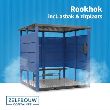 Laagste prijs! - Demontabele rookhok incl asbak en zitplaats