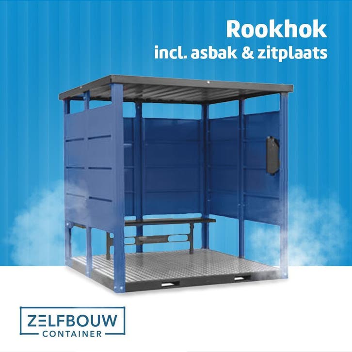 Laagste prijs! - Demontabele rookhok incl asbak en zitplaats, Tuin en Terras, Overige Tuin en Terras, Nieuw