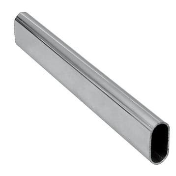 Buis ovaal chroom dikte 1mm 30x15mm 300cm nieuw, Ophalen of Verzenden