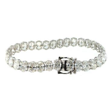 Zonder minimumprijs - Armband - 14 karaat Witgoud - 18.53ct., Nieuw