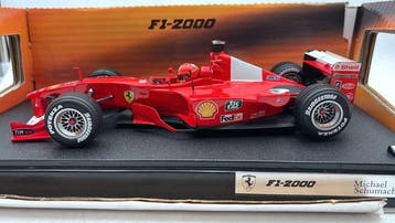 Hot Wheels 1:18 - Voiture miniature - Ferrari F1-2000 M.