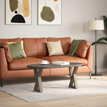 vidaXL Salontafelpoten 2 st 28x(42-43,3) cm staal naturel, Verzenden, Nieuw