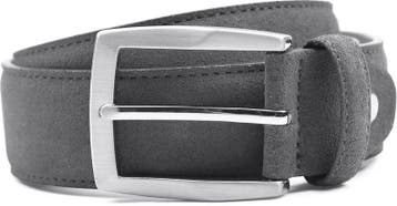 Suitable Riem Suède Leer Grijs maat 95 Heren, Vêtements | Hommes, Ceintures, Verzenden, Riem of Ceintuur