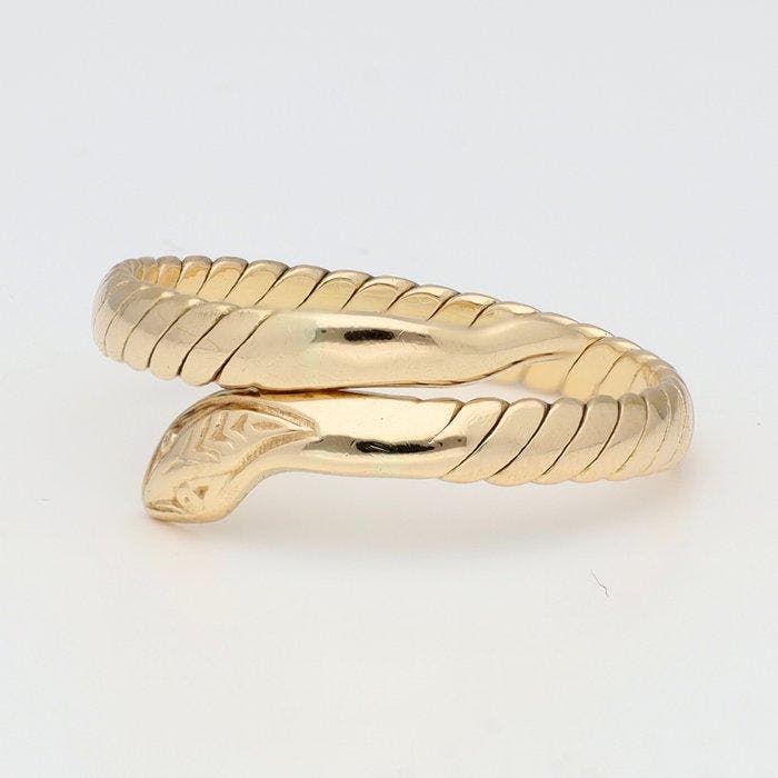 Ring - 18 karaat Geel goud, Handtassen en Accessoires, Ringen