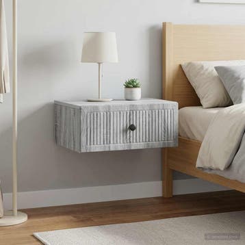 vidaXL Nachtkastje 2 st Grijs sonoma 49 x 34,5 x 20 cm, Huis en Inrichting, Verzenden, Nieuw