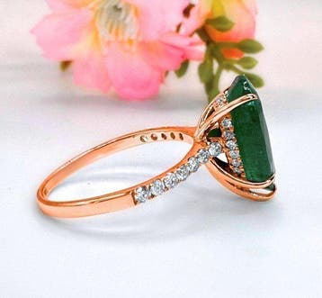 Zonder minimumprijs - Verlovingsring Zilver - 3.45ct. tw.