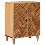 vidaXL Opbergkasten Bruin 60 x 33,5 x 75 cm Massief Mango, Huis en Inrichting, Verzenden, Nieuw