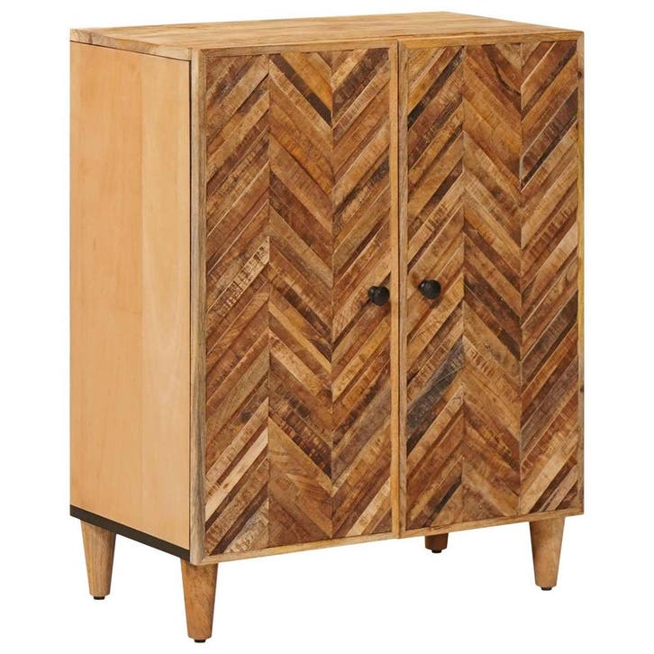 vidaXL Opbergkasten Bruin 60 x 33,5 x 75 cm Massief Mango, Huis en Inrichting, Kasten | Overige, Nieuw, Verzenden