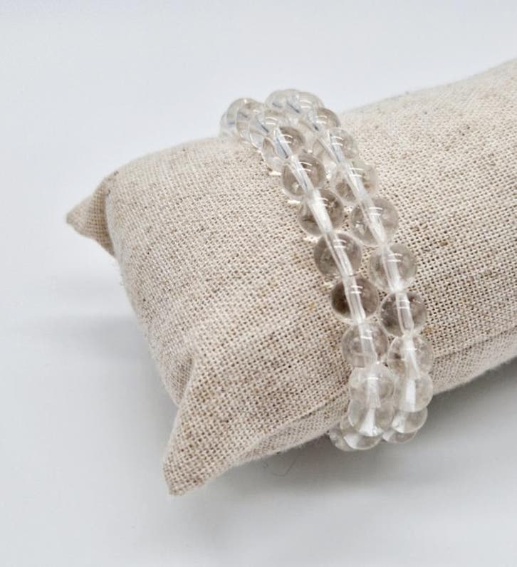 Bergkristal armband 8mm, Handtassen en Accessoires, Armbanden, Ophalen of Verzenden