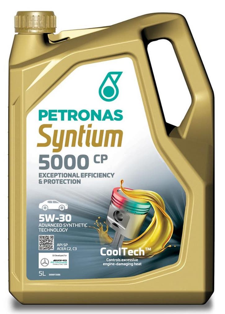 Petronas Syntium 5000 CP 5W30 5 Liter, Auto diversen, Onderhoudsmiddelen, Ophalen of Verzenden