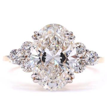 Zonder minimumprijs - Ring - 18 karaat Geel goud - 3.47ct.