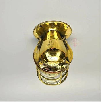 Wandlamp - Messing, Glas, Koper, Antiek en Kunst