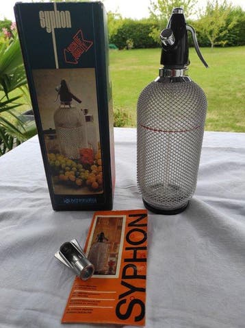 Ensemble de bar siphon, shaker, seau à glaçons Merkuria, Antiquités & Art
