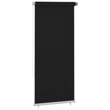 vidaXL Rolgordijn voor buiten 100x230 cm zwart, Verzenden, Nieuw