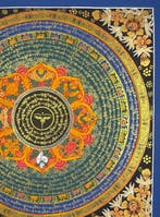 Mandala mantra de lœil du Bouddha peint à la main |