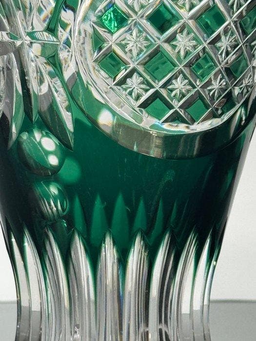 Val Saint Lambert - Xavier Crespo - Vaas - Kristal - Vaas, Antiek en Kunst, Antiek | Glaswerk en Kristal