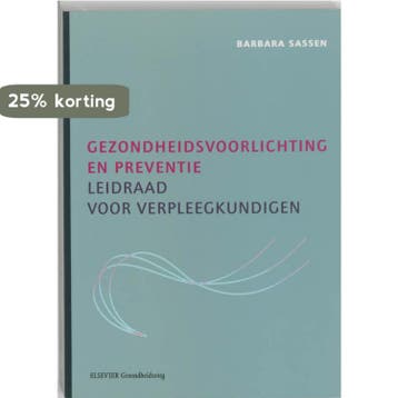 Gezondheidsvoorlichting en preventie 9789035227156, Verzenden, Gelezen, Barbara Sassen