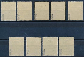 De Duitse bezetting van Montenegro 1943 - Vrijzegels met