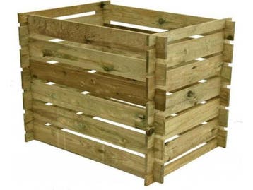 Veiling - 2x Grenen compostsilo geïmpregneerd 97x70x70 cm