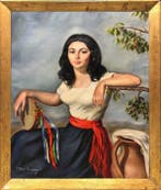 María Rosa Arsalaguet i Comas (1922-2003) - Tambourine Girl