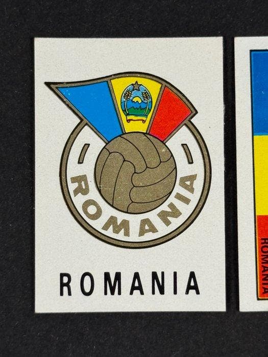 1970 Panini Mexico 70 World Cup, - Badge & Flag: Romania - 2, Collections, Autocollants