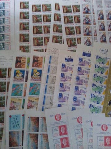 Frankrijk - Enorme partij: 51 boekjes postzegels Frankrijk, Gestempeld