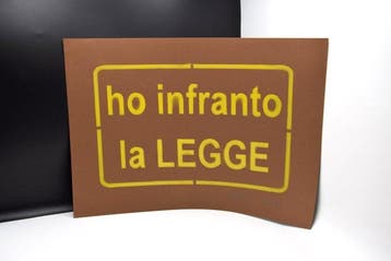 Clet Abraham (1966) - Ho infranto la legge - Stencil