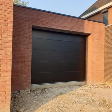 Zwarte sectionaal garapoorten b.v 250x215 € 850 !, Verzenden, Nieuw, Metaal, Garagedeur