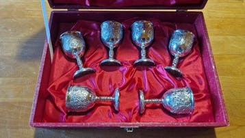 Bekerglas (6) - .813 zilver - Zilveren kelk