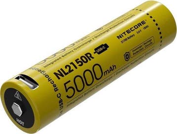 USB Oplaadbare 21700 Li-Ion batterij 5000mAh Nitecore NL2..., Verzenden, Nieuw