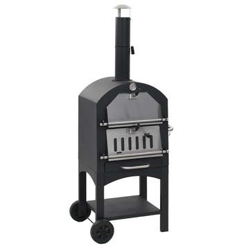vidaXL Pizzaoven op houtskool met terracotta pizzasteen, Elektronische apparatuur, Verzenden, Nieuw