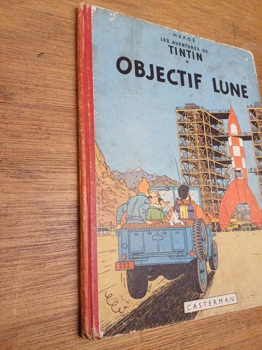 Tintin T16 - Objectif Lune (B8) - C - 1 Album - Eerste druk, Livres, BD