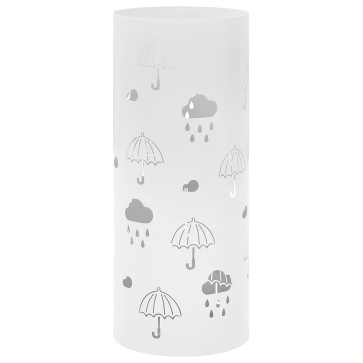 vidaXL Parapluhouder paraplus staal wit, Maison & Meubles, Accessoires pour la Maison | Porte-parapluies, Envoi