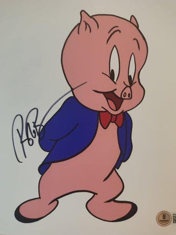 Looney Tunes - Bob Bergen (Porky Pig) - Autograph, Photo, Cd's en Dvd's, Nieuw in verpakking