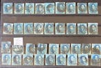 Belgique 1849/1861 - 20c × 72 - collection d’études sur
