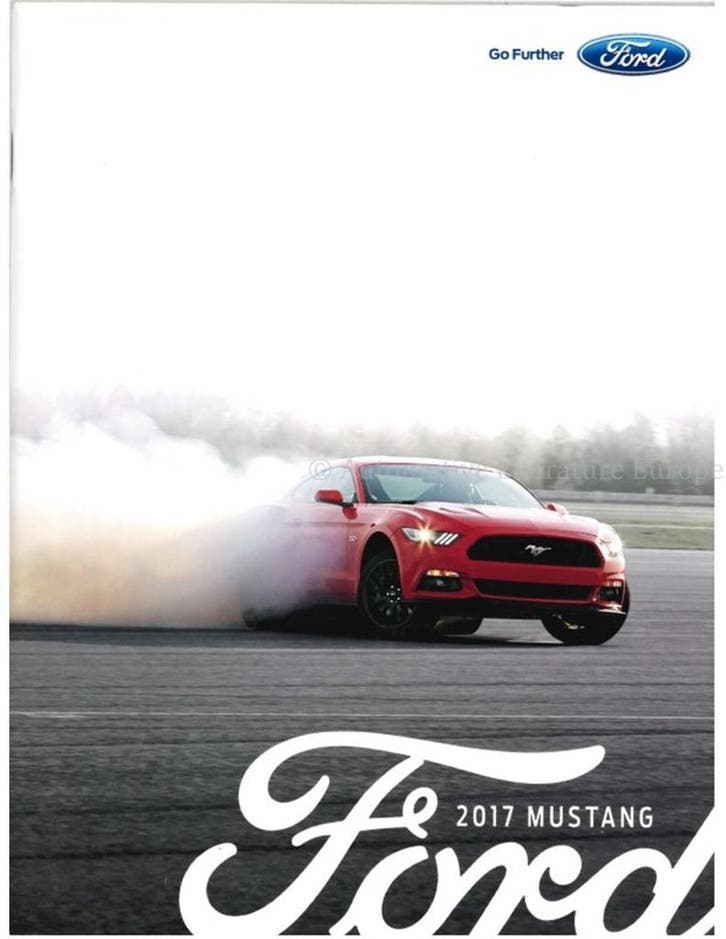 2017 FORD MUSTANG BROCHURE ENGELS USA, Boeken, Auto's | Folders en Tijdschriften, Ophalen of Verzenden