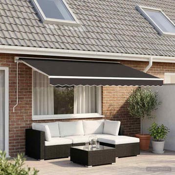 vidaXL Vervangingsdoek voor luifel 500x300 cm polyester, Verzenden, Nieuw