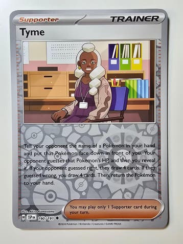 TYME (SURGING SPARKS 190/191) (REVERSE HOLO) (TRADING CARD), Gebruikt