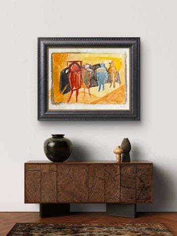 Marcus de Vestele (1941-2024) - Composition figurative Cobra
