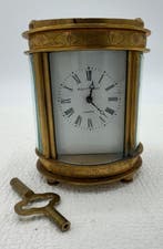 Réveil de voyage - Bronze, Émail, Verre taillé avec des, Antiquités & Art